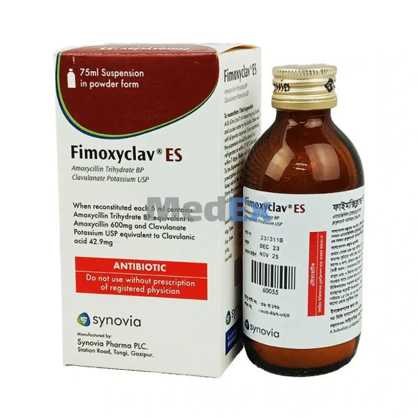 Fimoxyclav ES (600 mg+42.9 mg)/5 ml Packaging
