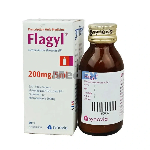 Flagyl 200 mg/5 ml Packaging