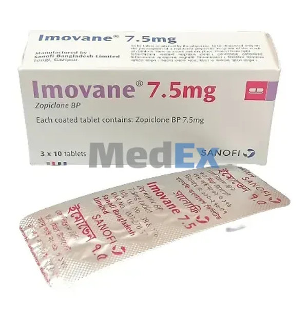 Imovane 7.5 mg Packaging