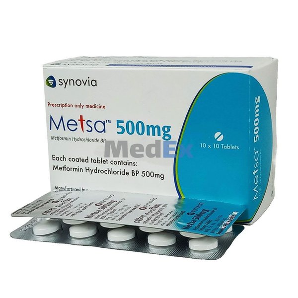 Metsa 500 mg Packaging