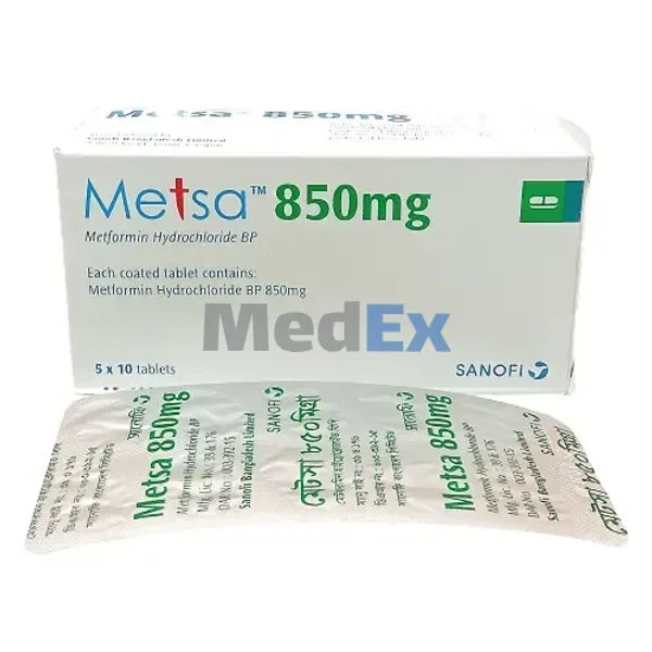 Metsa 850 mg Packaging