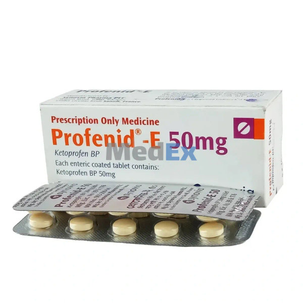 Profenid-E 50 mg Packaging