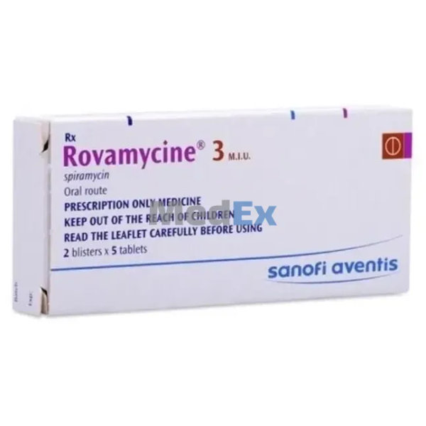 Rovamycine 3 MIU Packaging