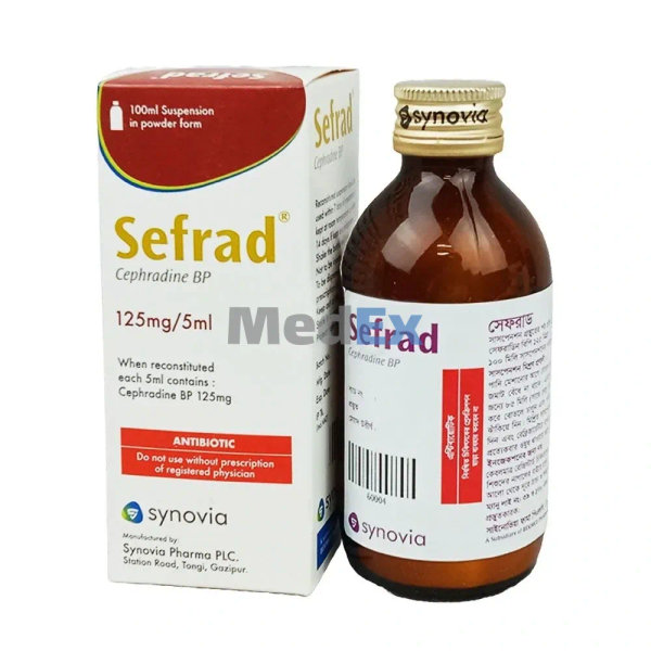 Sefrad 125 mg/5 ml Packaging