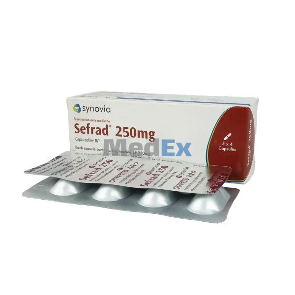 Sefrad 250 mg Packaging
