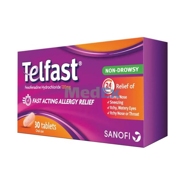 Telfast 120 mg Packaging