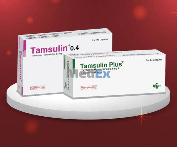 Tamsulin Plus 0.4 mg+0.5 mg Packaging