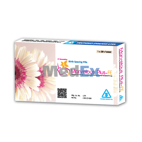 Marvelouse Plus 0.03 mg+0.15 mg Packaging