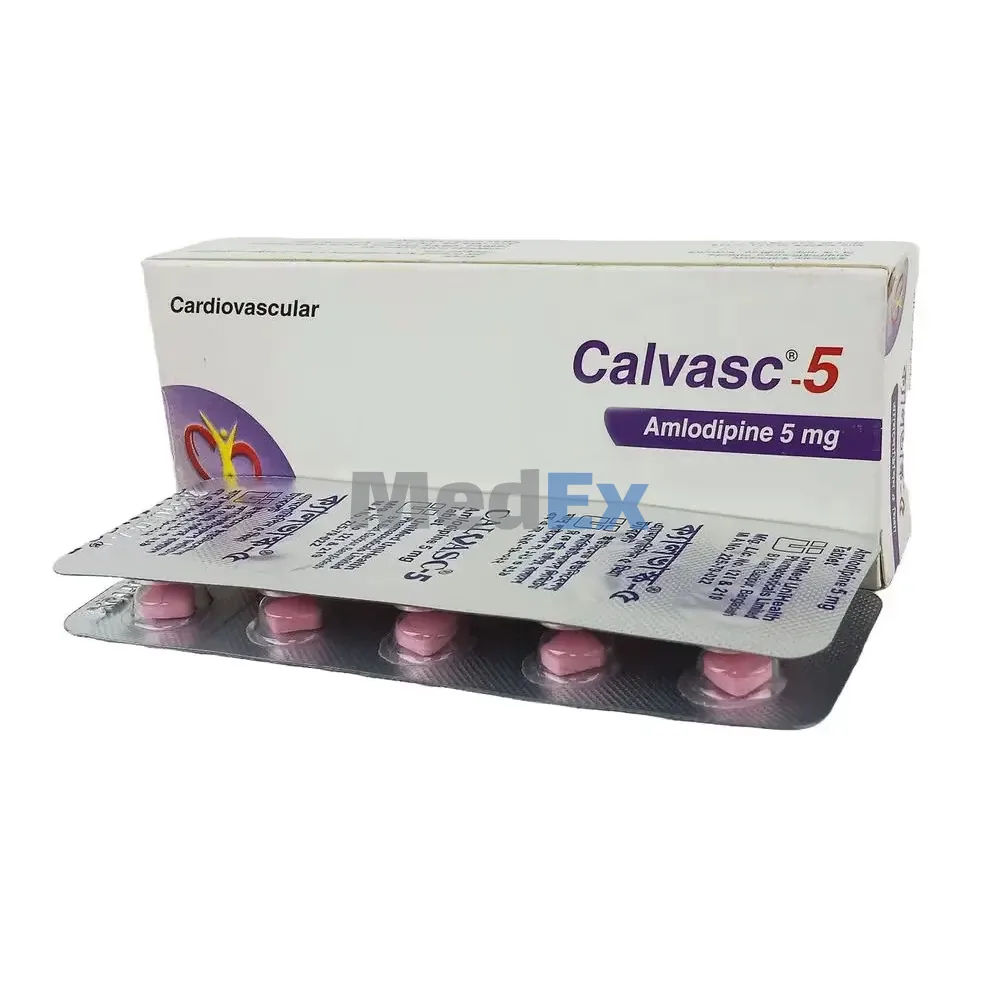 Calvasc 5 mg Packaging