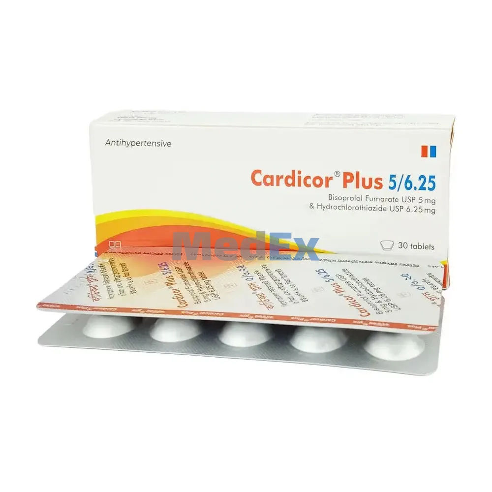 Cardicor Plus 5 mg+6.5 mg Packaging