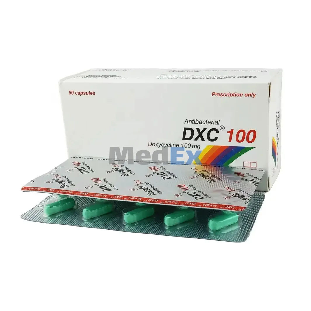 DXC 100 mg Packaging
