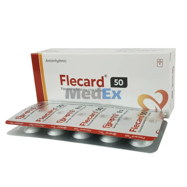 Flecard 50 mg Packaging