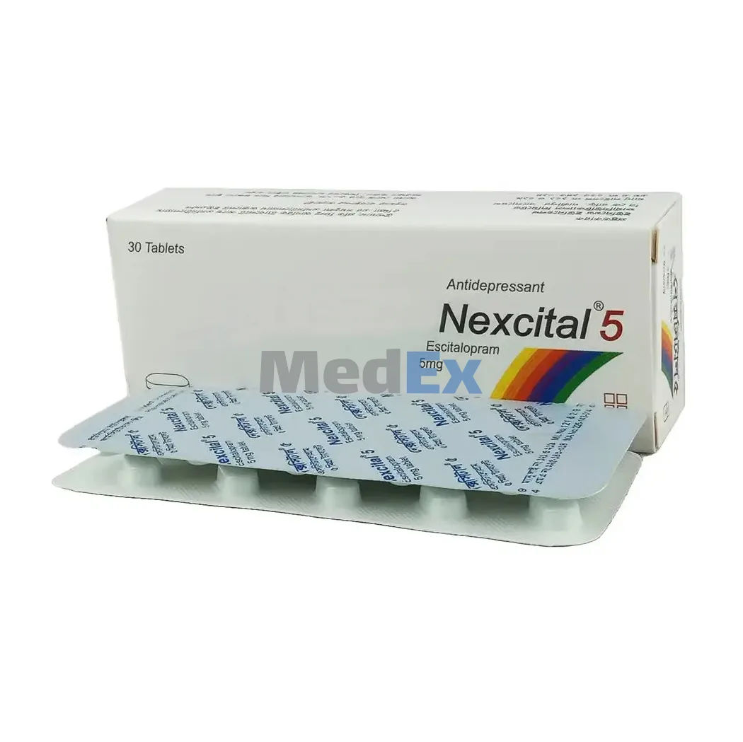Nexcital 5 mg Packaging
