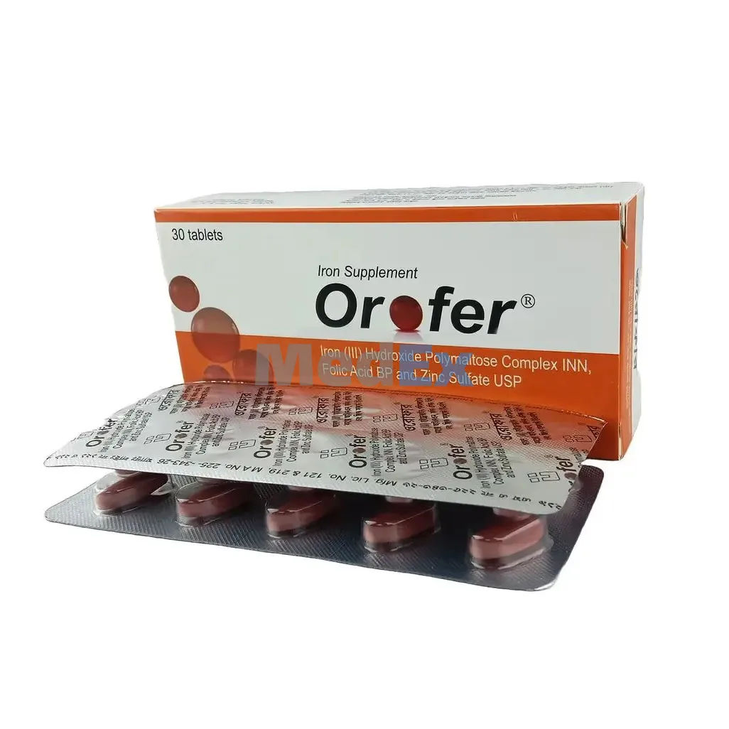 Orofer 47 mg+0.5 mg+22.5 mg Packaging