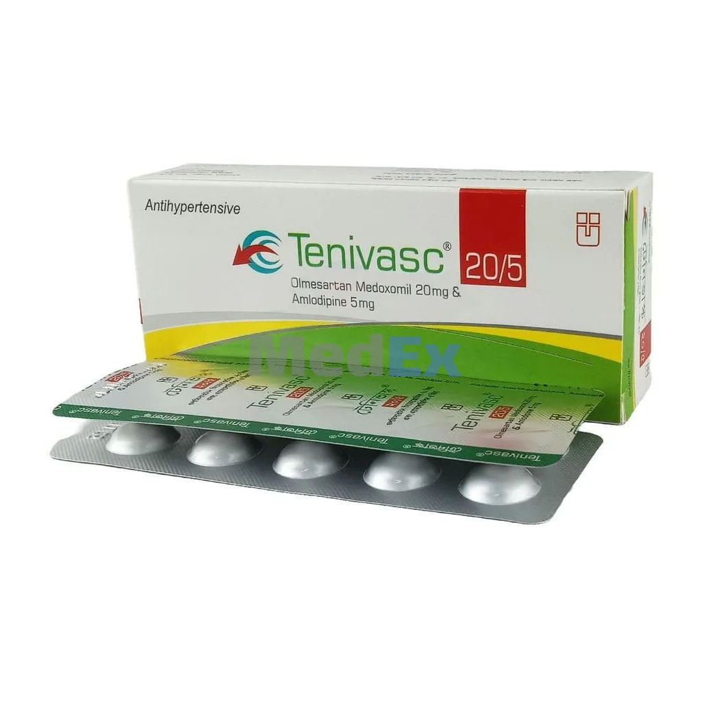 Tenivasc 5 mg+20 mg Packaging