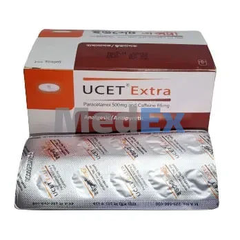 Ucet Extra 500 mg+65 mg Packaging