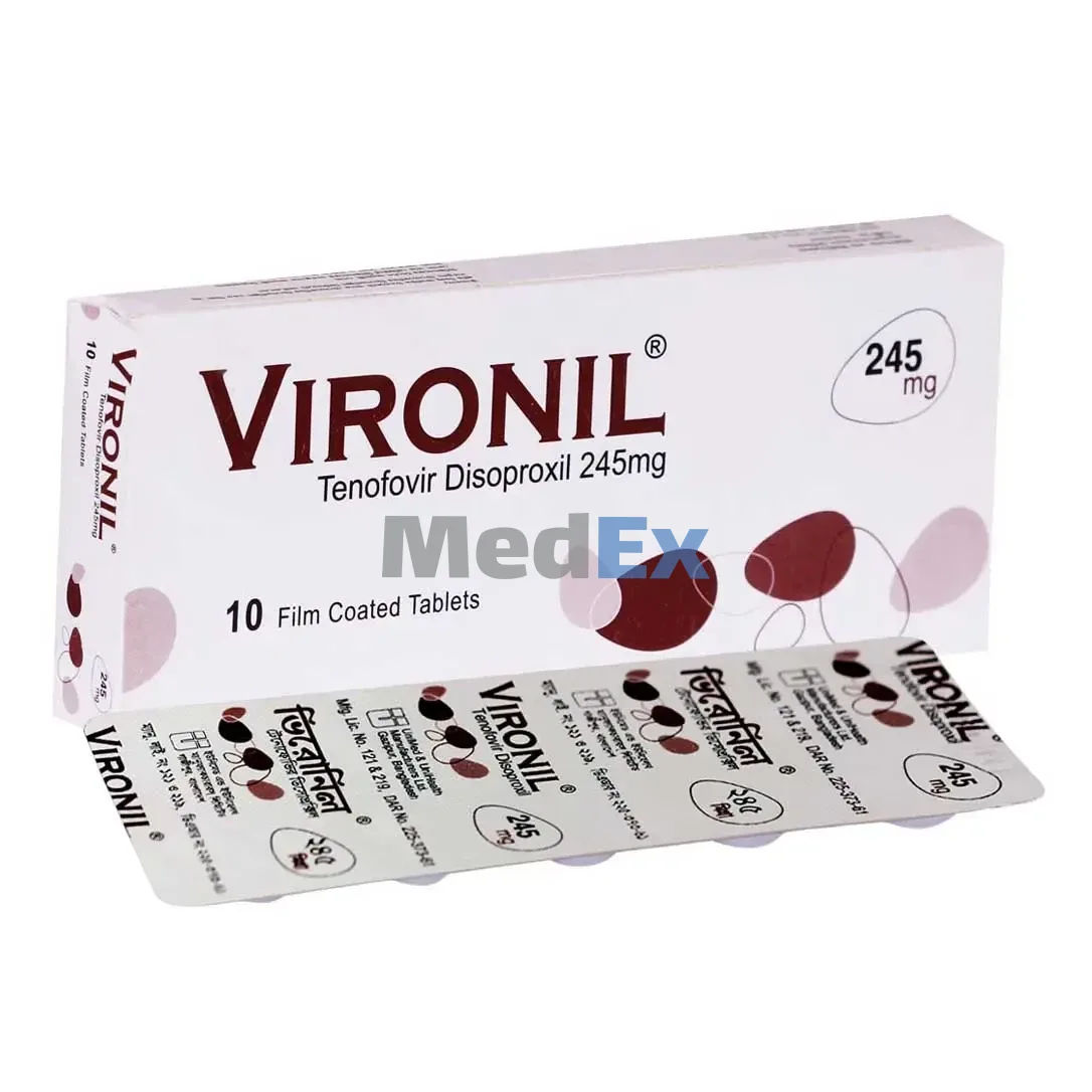 Vironil 245 mg Packaging