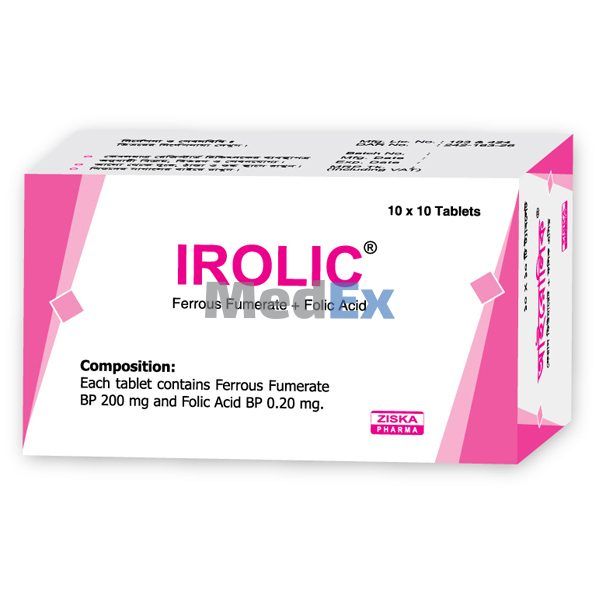 Irolic 200 mg+200 mcg Packaging
