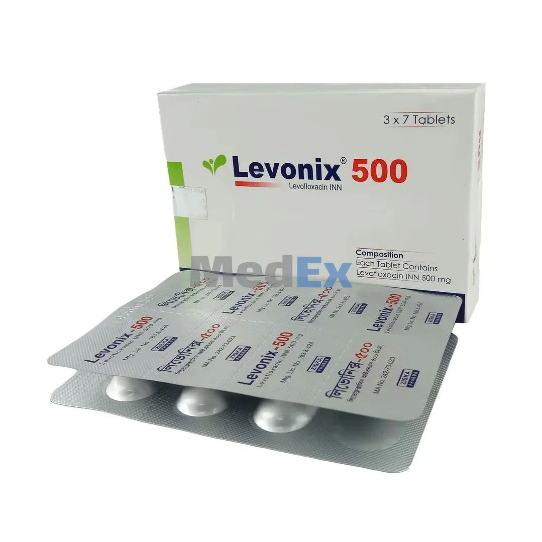 Levonix 500 mg Packaging