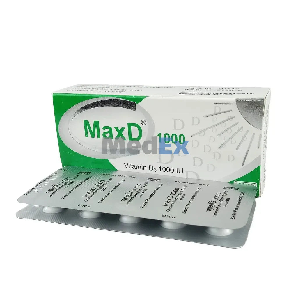 Max D 1000 IU Packaging