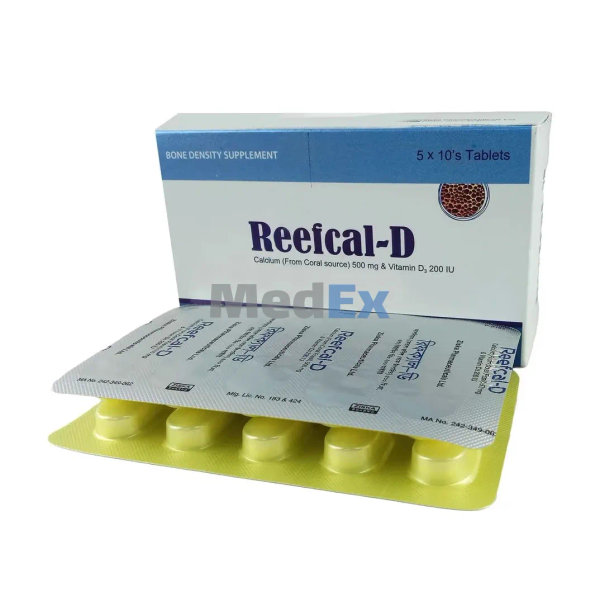 Reefcal-D 500 mg+200 IU Packaging