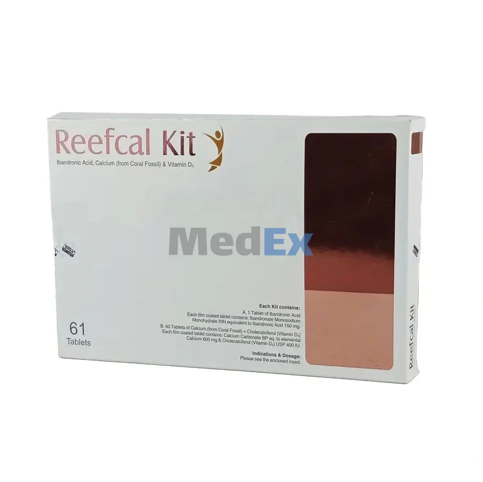 Reefcal Kit 150 mg+600 mg+400 IU Packaging