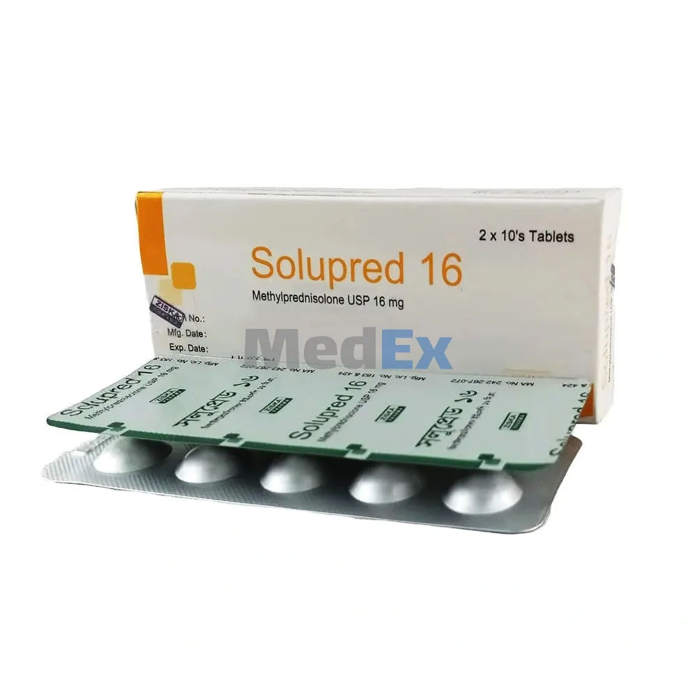 Solupred 16 mg Packaging