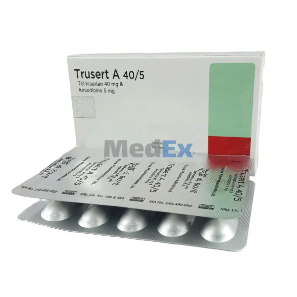 Trusert A 5 mg+40 mg Packaging