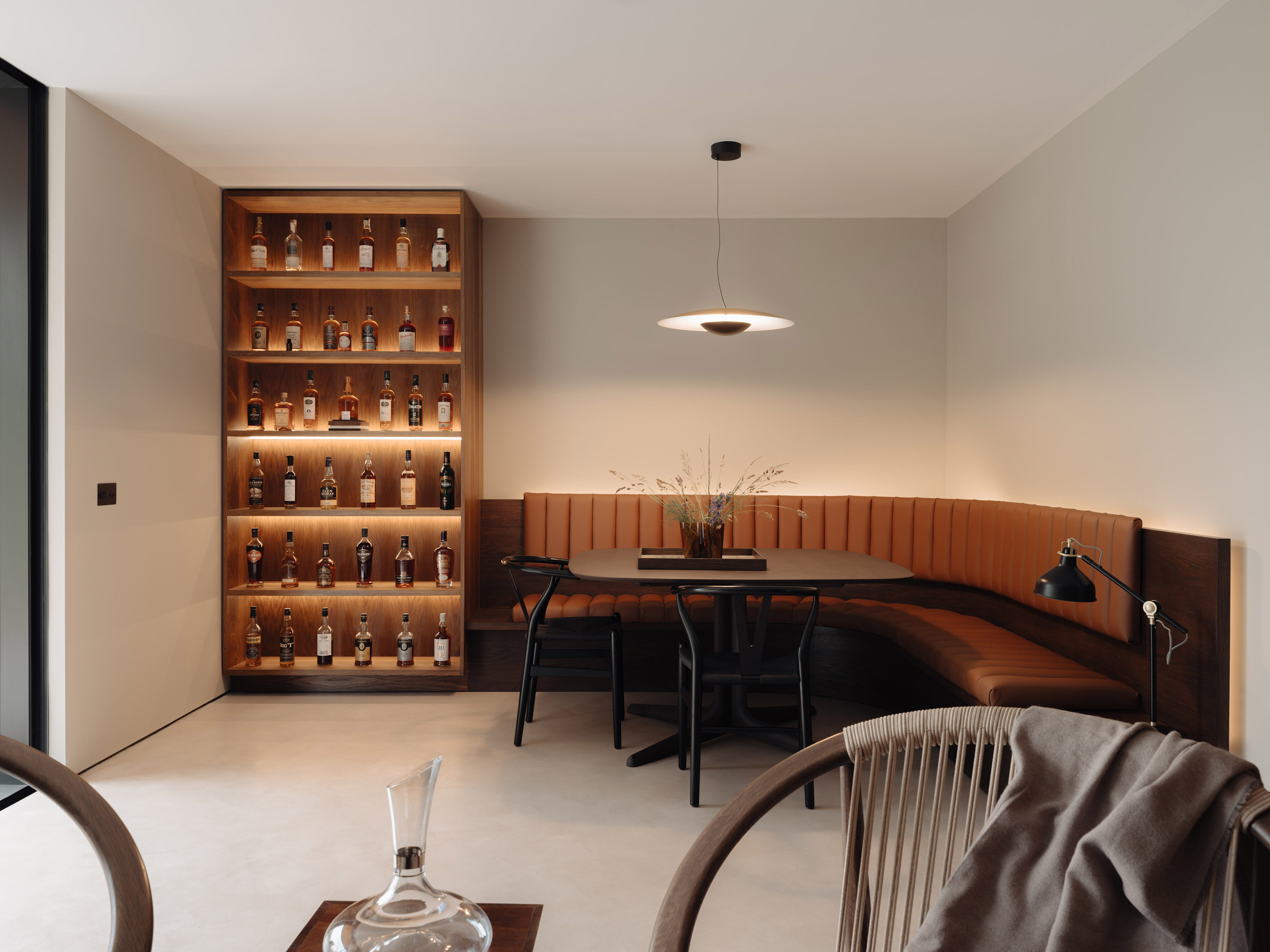 Cairn House | Custom Whisky Room, Pivot Door + Furniture | Angus+Mack