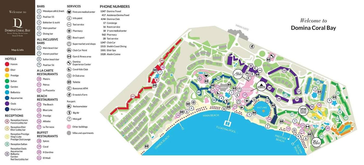 Mappa Domina Coral Bay