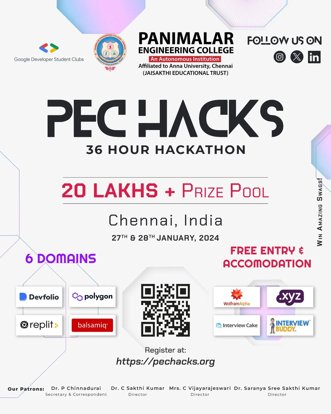 PEC Hacks 2024 Poster