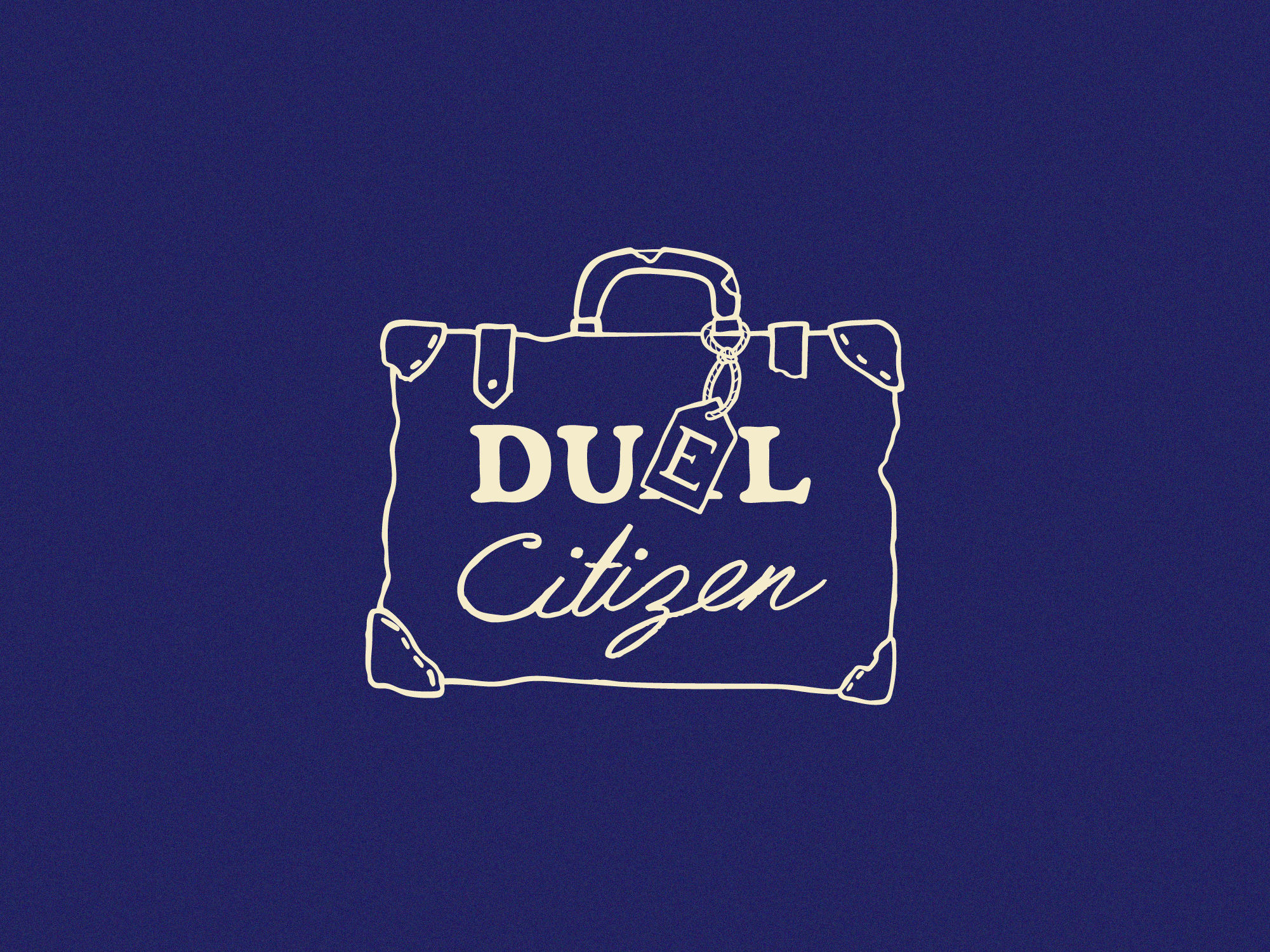Duel Citizen musical brand identity cover — logo design by Amelie Dimech Malta