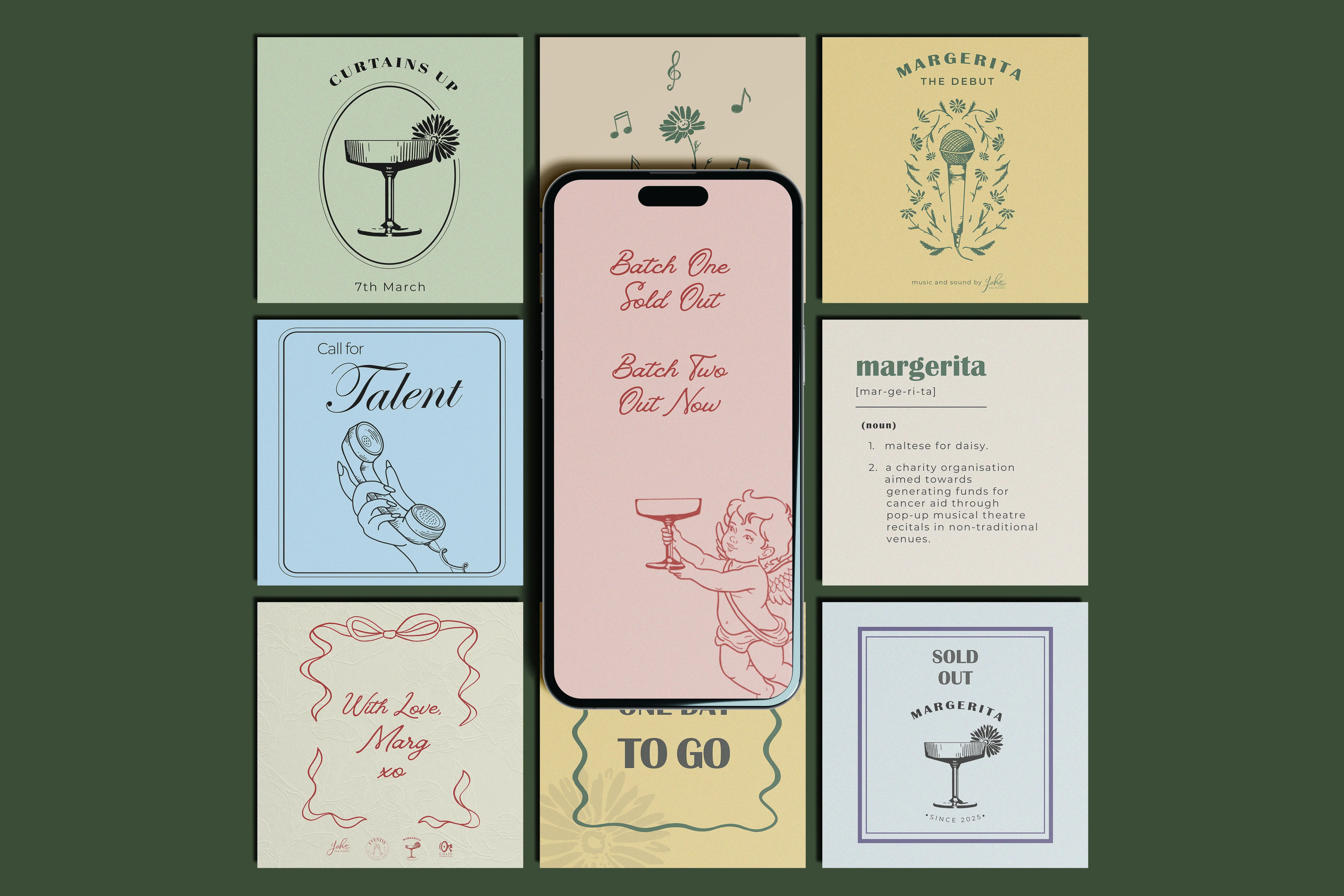 Margerita charity website about section design
