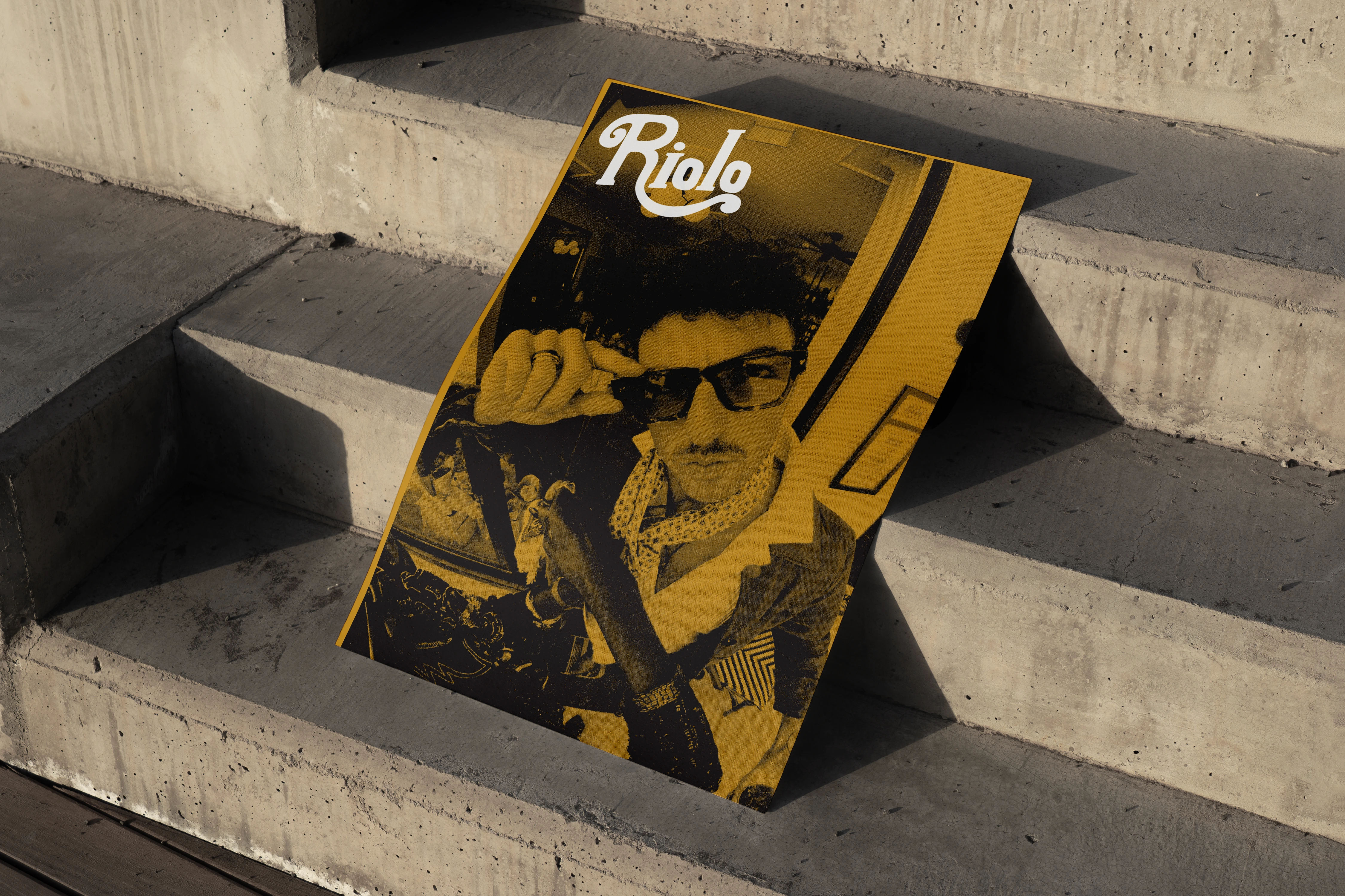 Riolo Studio event poster design by Amelie Dimech