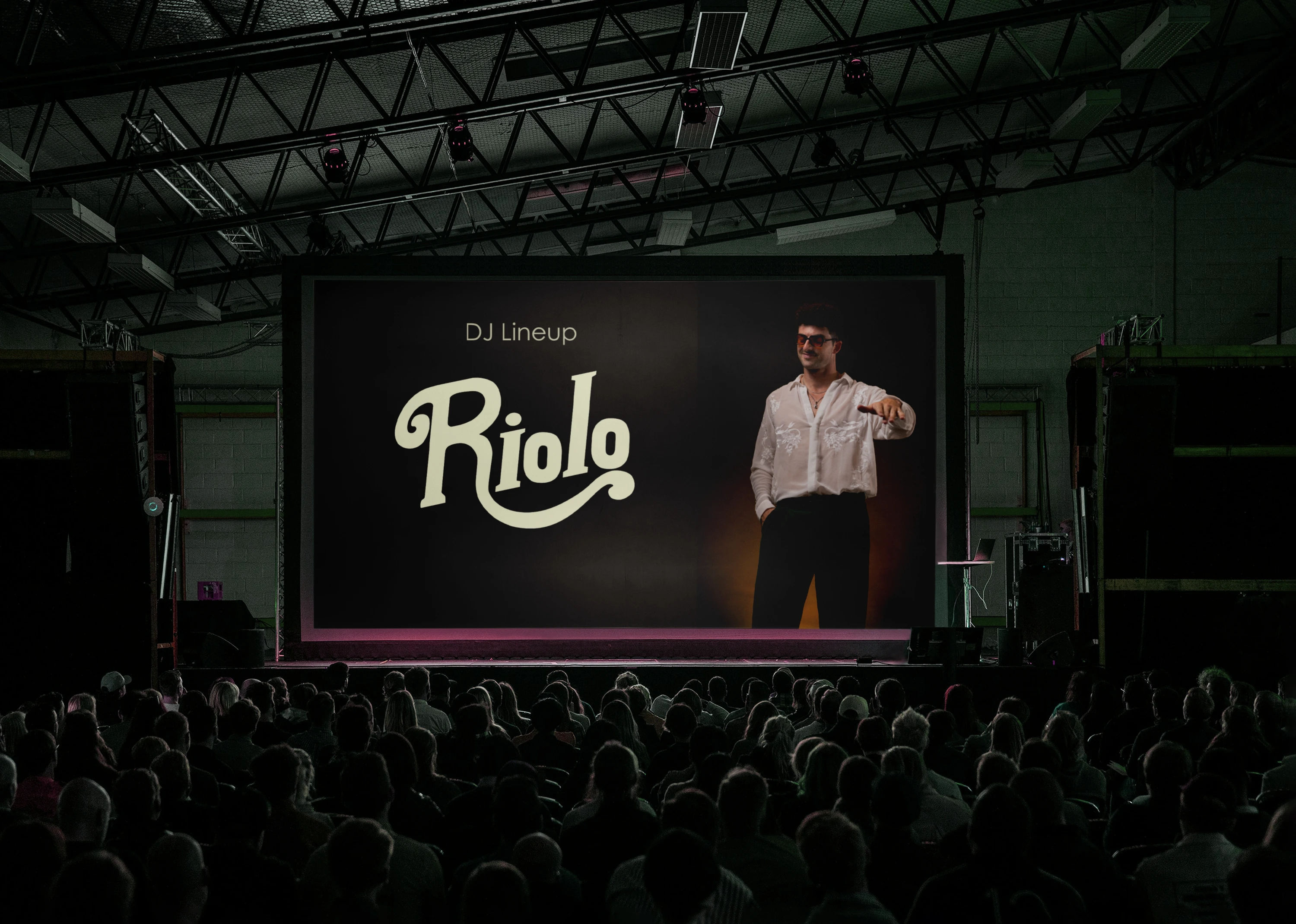 Riolo Studio logo on screen display