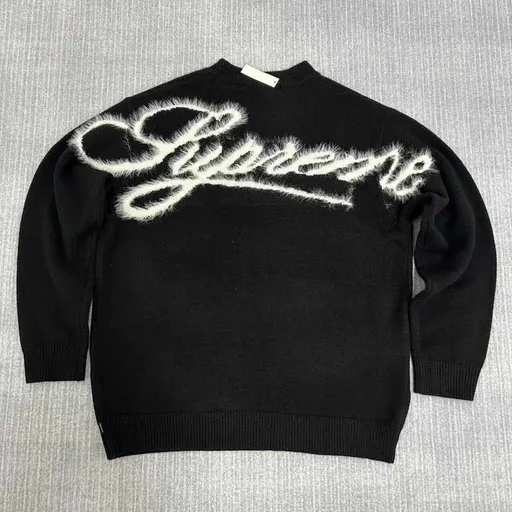 Supreme FW25 FW25 WEEK17 Angora Script Sweater