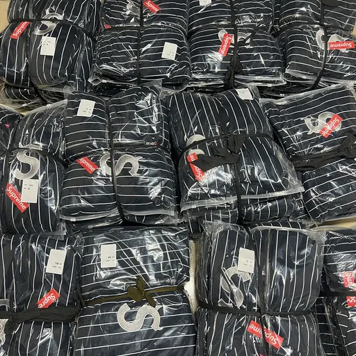 Supreme white line hoodie