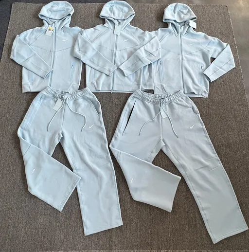 Nike Nocta Tech Fleece Tracksuit (Baby Blue)