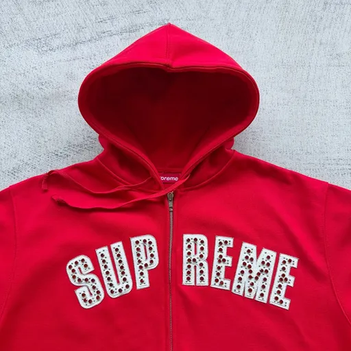 Supreme BB Simon Zip Hoodie Red
