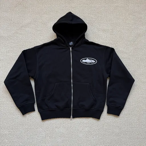 Corteiz Logo Tracksuit Black Color