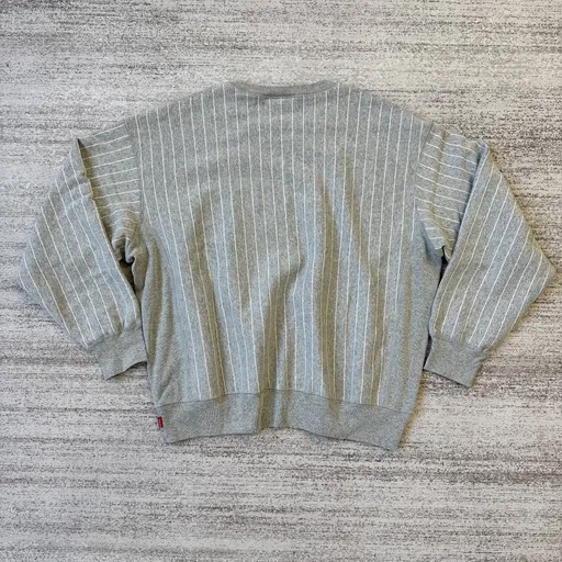 Supreme Striped Crew Neck Sweatshirt