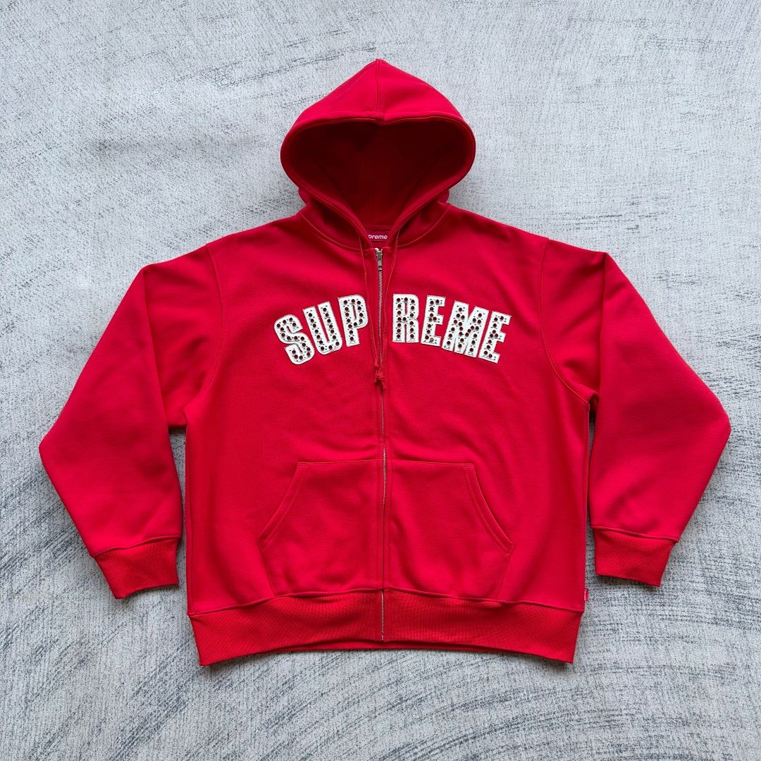 Supreme BB Simon Zip Hoodie Red