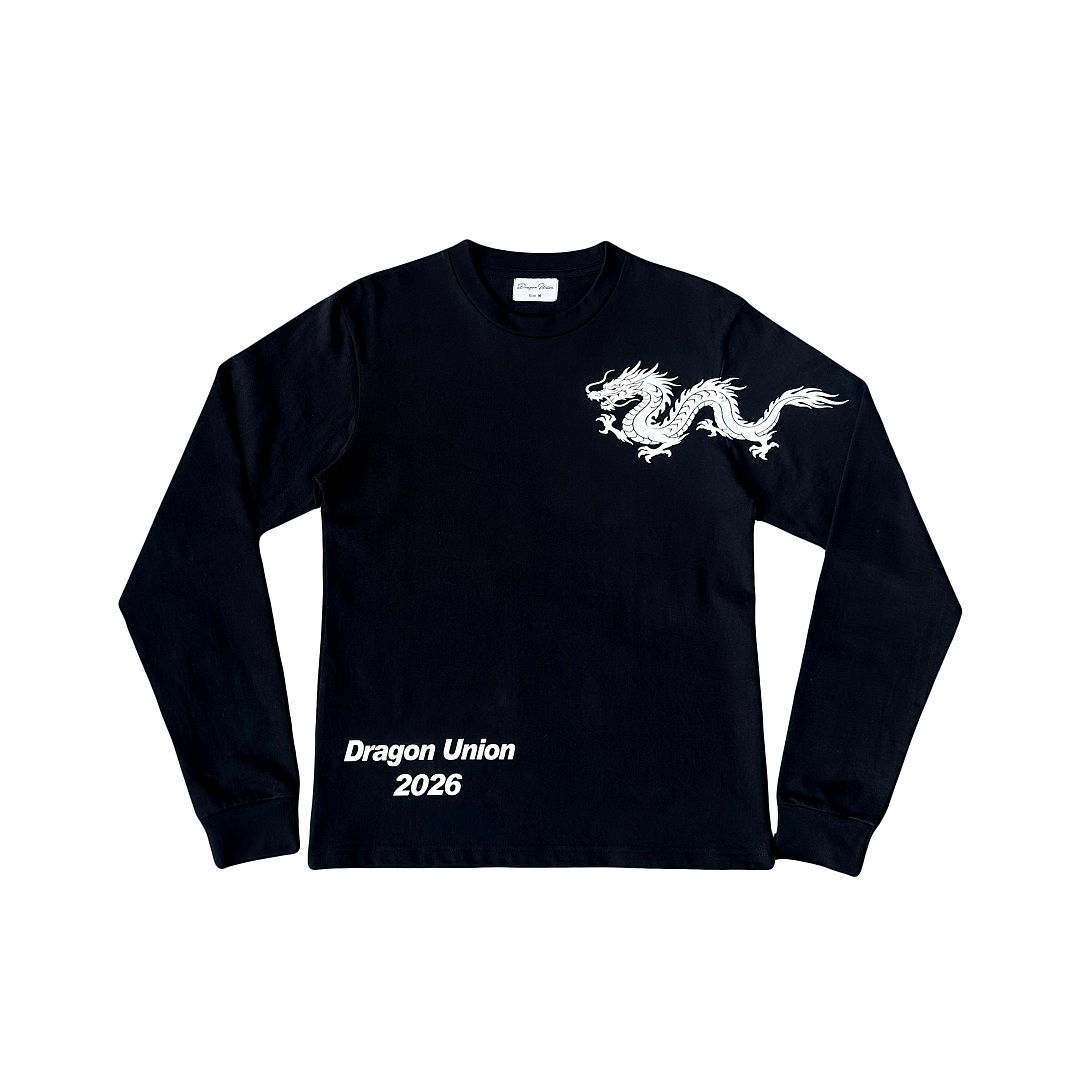 Dragon Soaring Shoulder Span LS Tee - Black