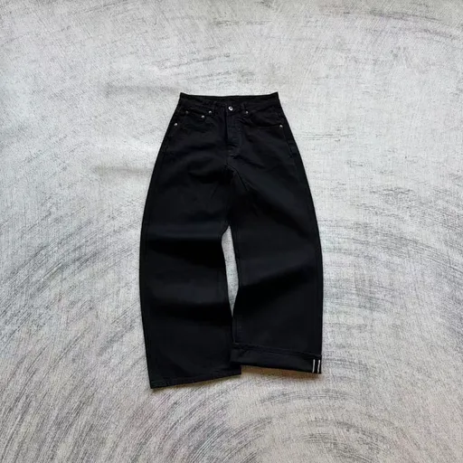 Fyredwrld Jet Black Selvedge Denim Jeans