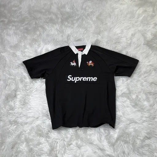 Supreme POLO SS24 WEEK3 S/S RUGBY Black