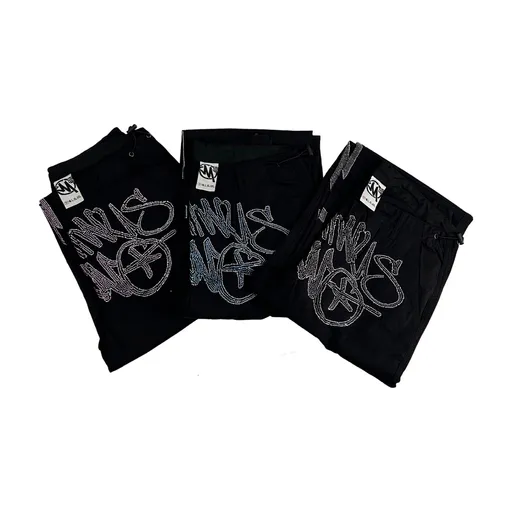 Minustwo Diamond-Studded Cargo Pants