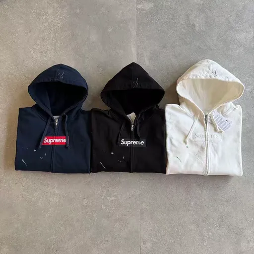 Supreme MM6 ZIP UP HOODIE BEST baby blue