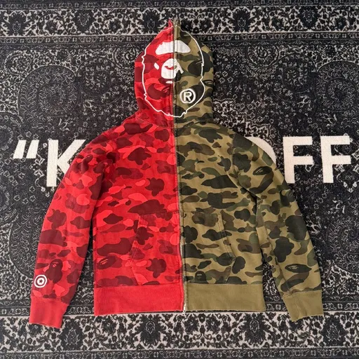 BAPE Color Camo 2nd Ape Half Zip