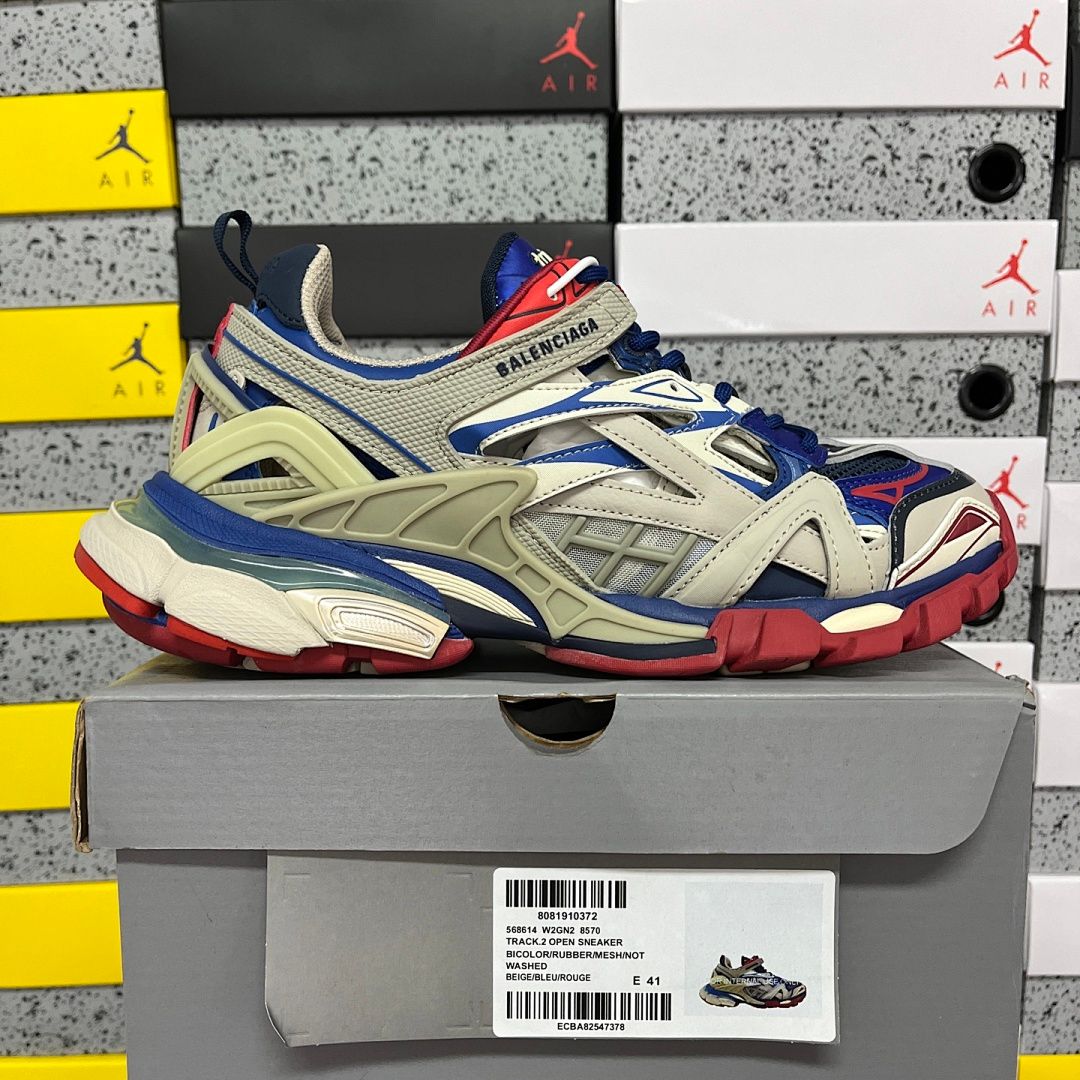 Balenciaga Track Серый/Синий/Красный