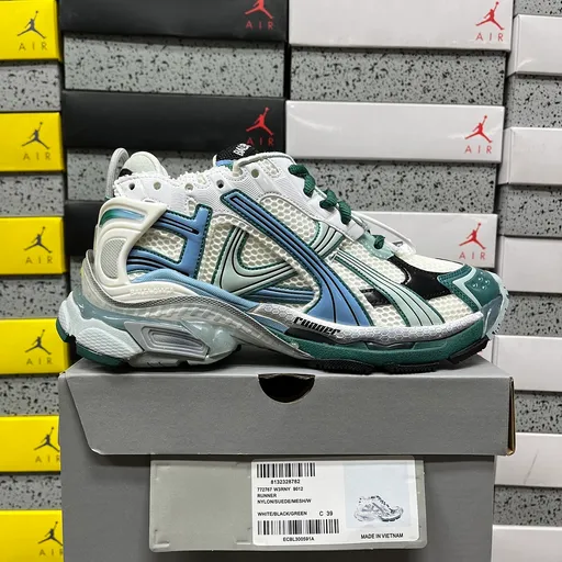 Balenciaga Runner 7.5 Белый/Зелёный